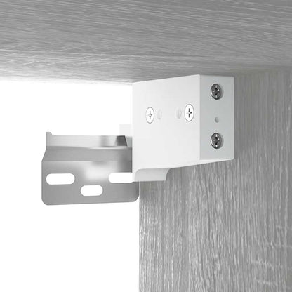 vidaXL Badmöbel-Set Grau Sonoma Holzwerkstoff