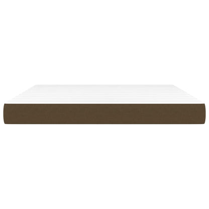Taschenfederkernmatratze Mittel Dunkelbraun 160x200x20 cm Stoff