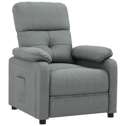 vidaXL Fauteuil de relaxation gris foncé en tissu