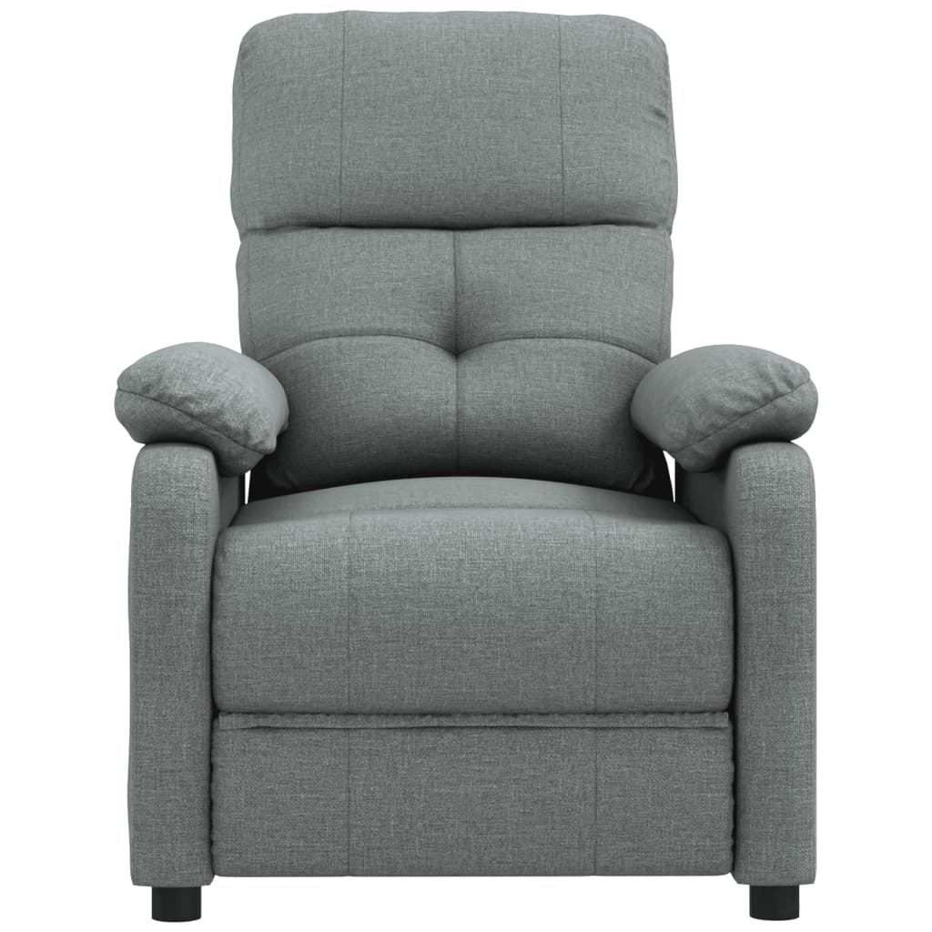 vidaXL Fauteuil de relaxation gris foncé en tissu