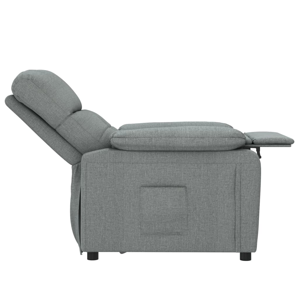 vidaXL Fauteuil de relaxation gris foncé en tissu