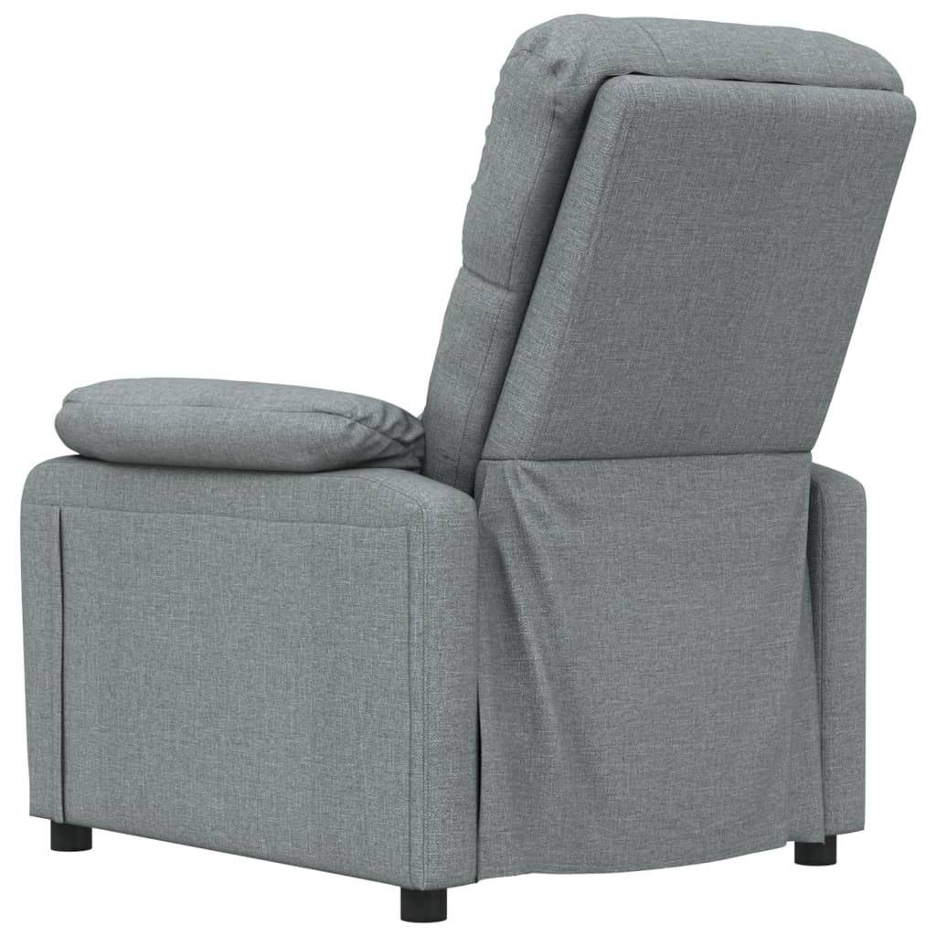 vidaXL Fauteuil de relaxation gris foncé en tissu