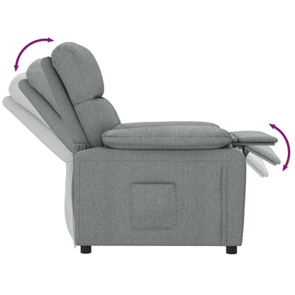 vidaXL Fauteuil de relaxation gris foncé en tissu