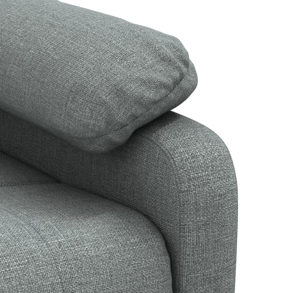 vidaXL Fauteuil de relaxation gris foncé en tissu