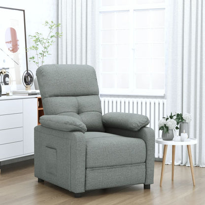 vidaXL Fauteuil de relaxation gris foncé en tissu