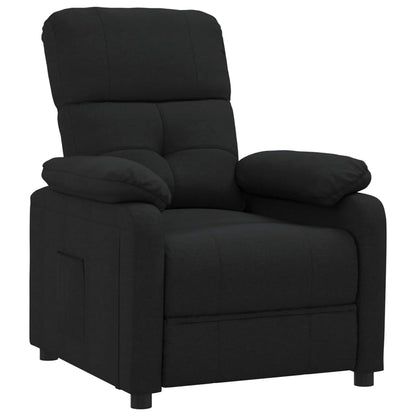 vidaXL Fauteuil de relaxation noir en tissu