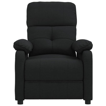 vidaXL Fauteuil de relaxation noir en tissu