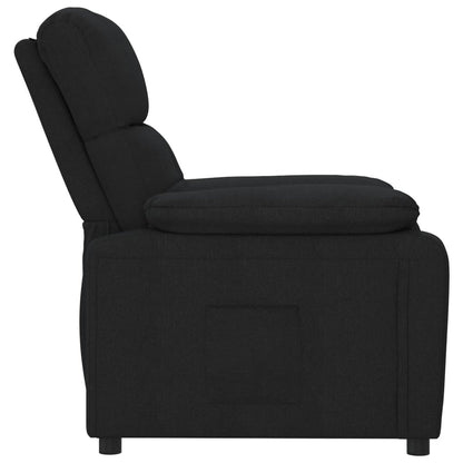 vidaXL Fauteuil de relaxation noir en tissu