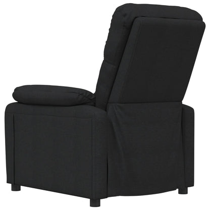 vidaXL Fauteuil de relaxation noir en tissu