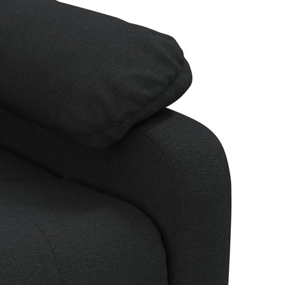 vidaXL Fauteuil de relaxation noir en tissu