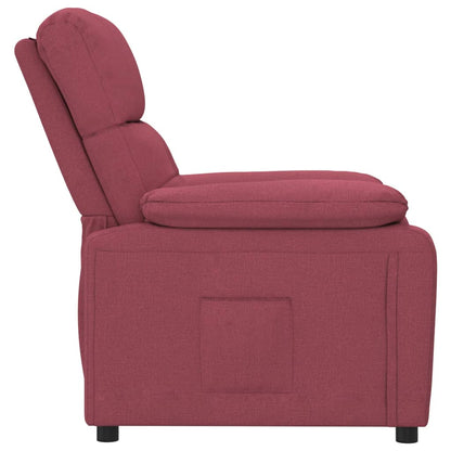 vidaXL Fauteuil relax Rouge bordeaux Tissu