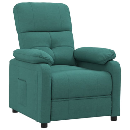 vidaXL Fauteuil relax vert foncé en tissu