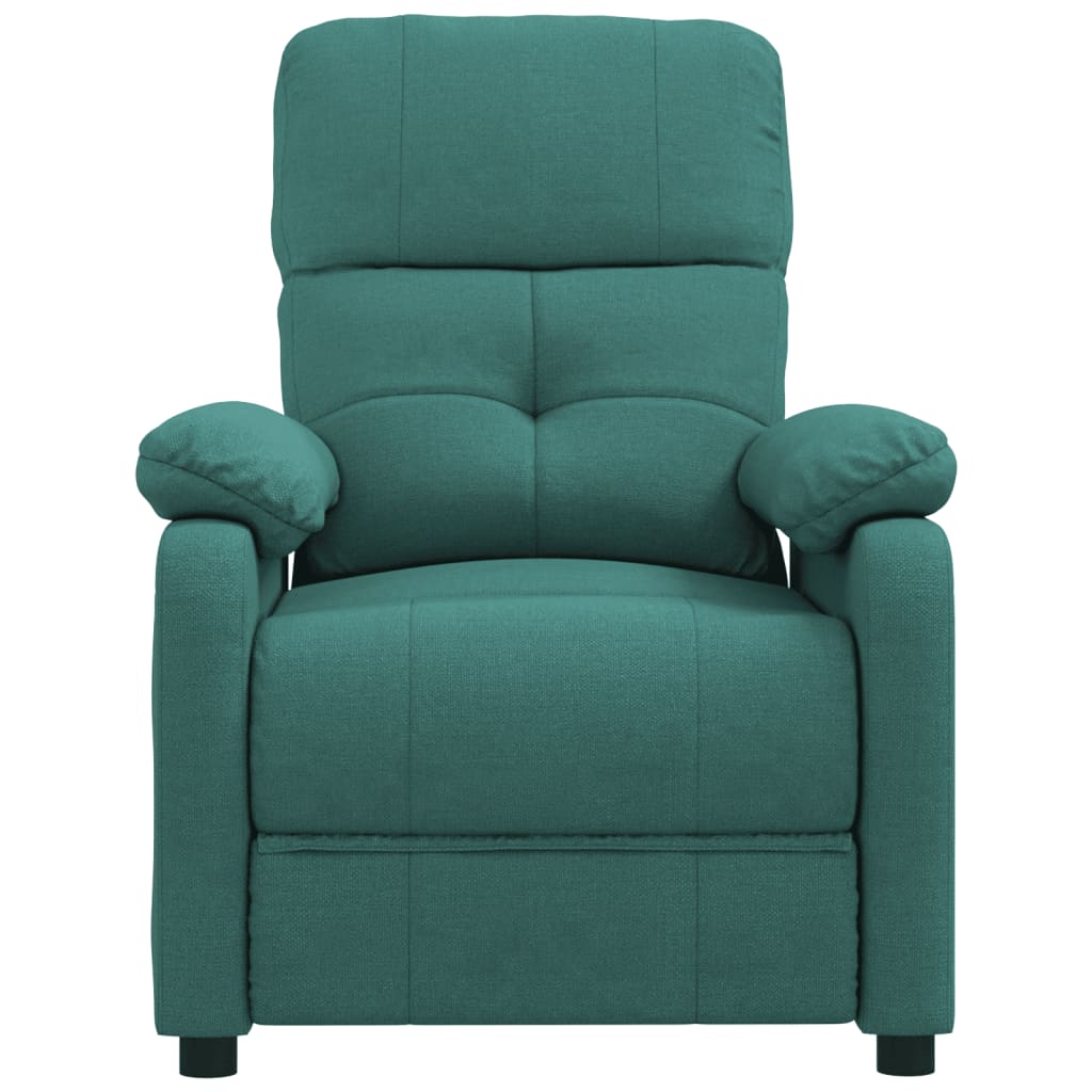 vidaXL Fauteuil relax vert foncé en tissu