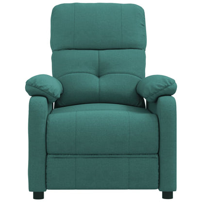 vidaXL Fauteuil relax vert foncé en tissu
