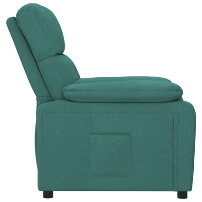 vidaXL Fauteuil relax vert foncé en tissu
