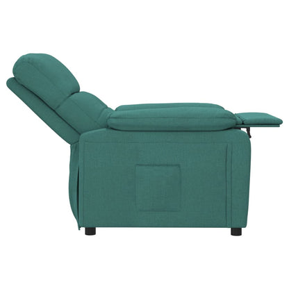 vidaXL Fauteuil relax vert foncé en tissu