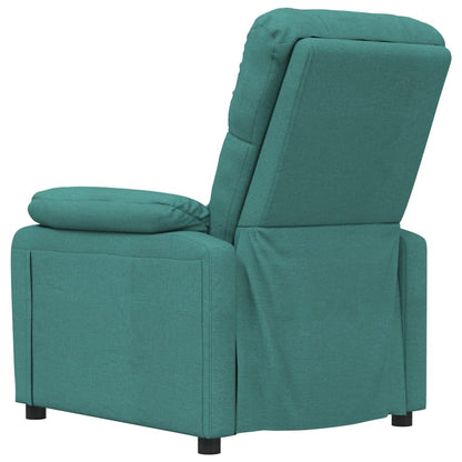 vidaXL Fauteuil relax vert foncé en tissu