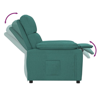 vidaXL Fauteuil relax vert foncé en tissu