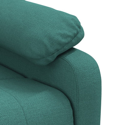 vidaXL Fauteuil relax vert foncé en tissu