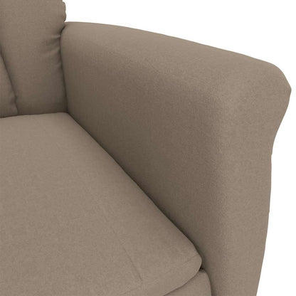 vidaXL Fauteuil taupe 96,5 x 70,5 x 95 cm microfibre