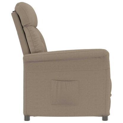 vidaXL Fauteuil taupe 96,5 x 70,5 x 95 cm microfibre
