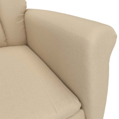 vidaXL Fauteuil crème 96,5 x 70,5 x 95 cm microfibre