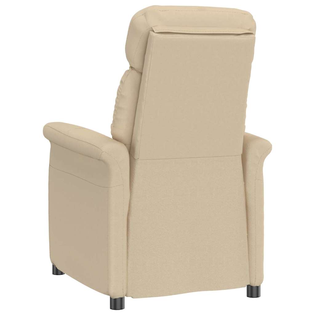 vidaXL Fauteuil crème 96,5 x 70,5 x 95 cm microfibre
