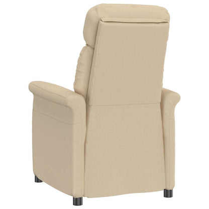 vidaXL Fauteuil crème 96,5 x 70,5 x 95 cm microfibre