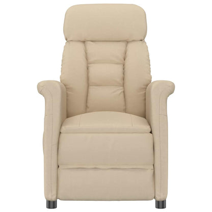 vidaXL Fauteuil crème 96,5 x 70,5 x 95 cm microfibre