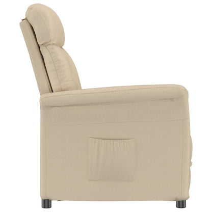 vidaXL Fauteuil crème 96,5 x 70,5 x 95 cm microfibre