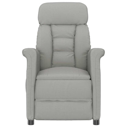 Massagesessel mit Kissen Hellgrau 70.5 x 96.5 x 95 cm Polyester