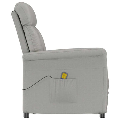 Massagesessel mit Kissen Hellgrau 70.5 x 96.5 x 95 cm Polyester