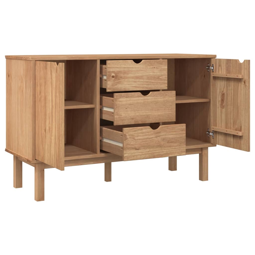 vidaXL Buffet OTTA 113,5x43x73 cm Bois de pin massif