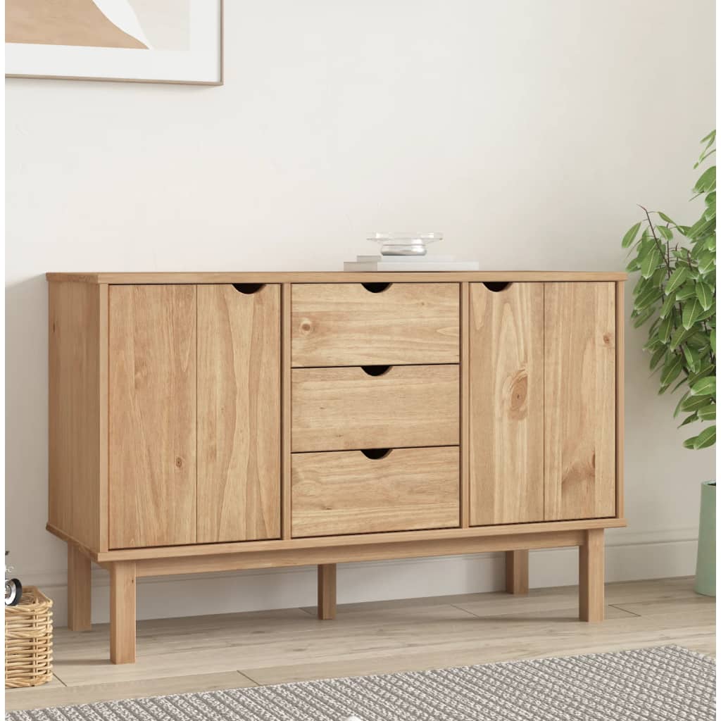 vidaXL Buffet OTTA 113,5x43x73 cm Bois de pin massif