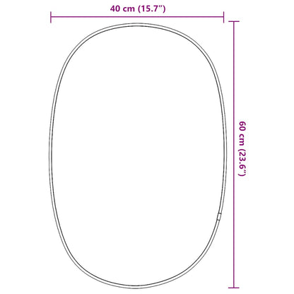 Wandspiegel Golden 60x40 cm
