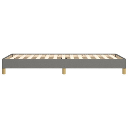 Bettgestell ohne Matratze Dunkelgrau 90x200 cm Stoff