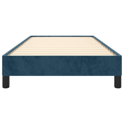 Bettgestell ohne Matratze Dunkelblau 90x200 cm Samt