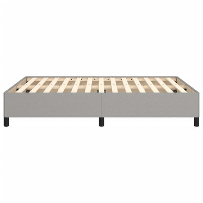 Bettgestell ohne Matratze Hellgrau 140x190 cm Stoff
