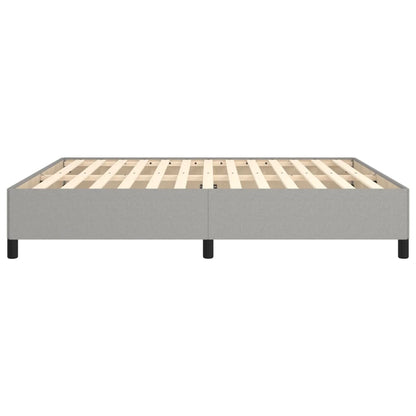 Bettgestell ohne Matratze Hellgrau 160x200 cm Stoff