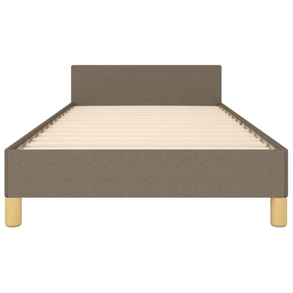 vidaXL Cadre de lit sans matelas Taupe 100x200 cm Tissu