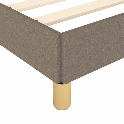vidaXL Cadre de lit sans matelas Taupe 100x200 cm Tissu