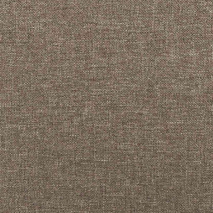 vidaXL Cadre de lit sans matelas Taupe 100x200 cm Tissu