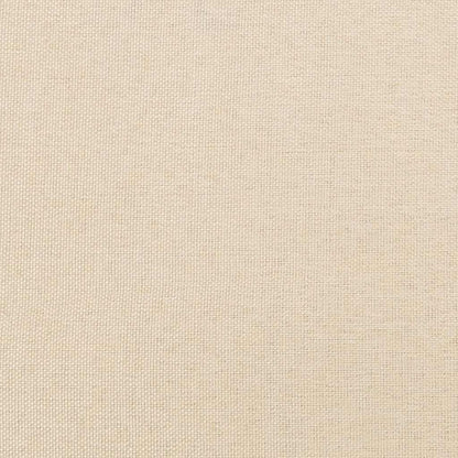 Bettgestell ohne Matratze Creme 140x200 cm Stoff