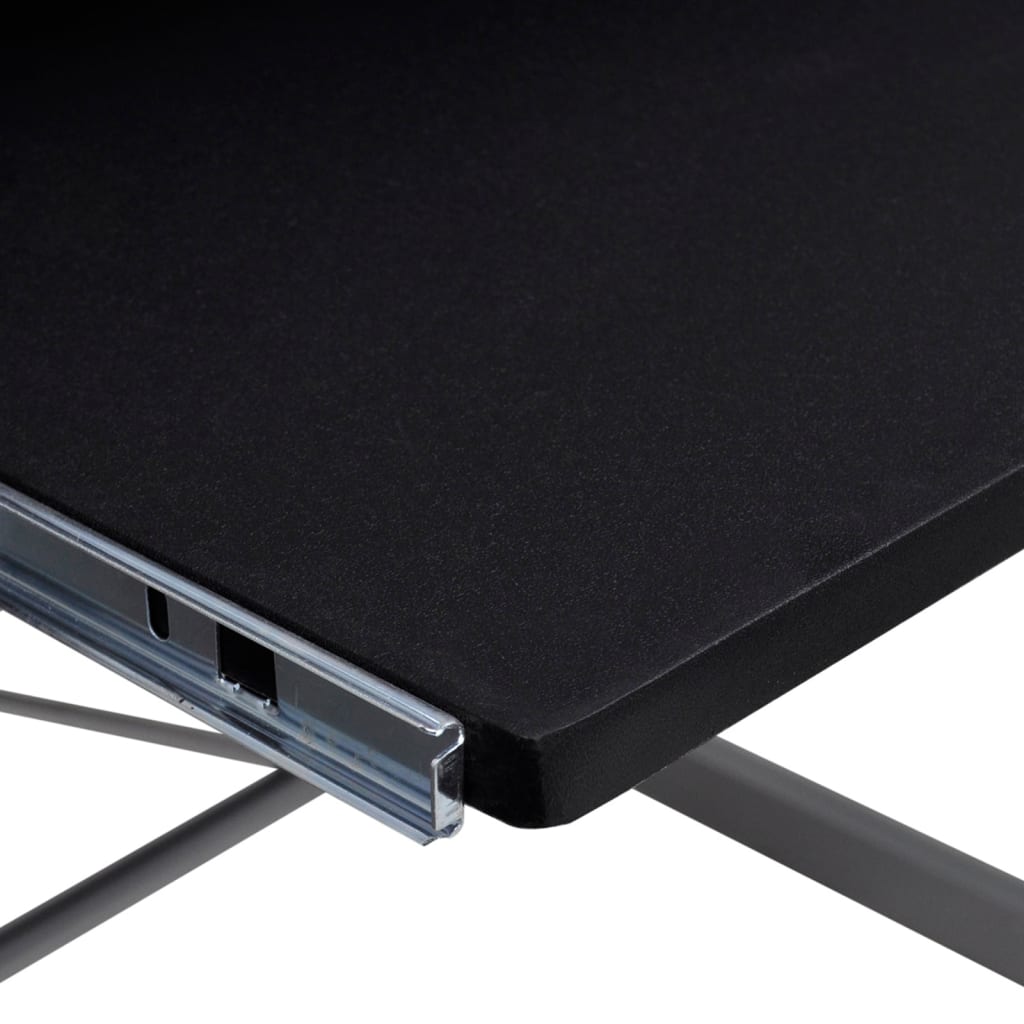 vidaXL Bureau d'angle Noir 132x112x99 cm Aggloméré