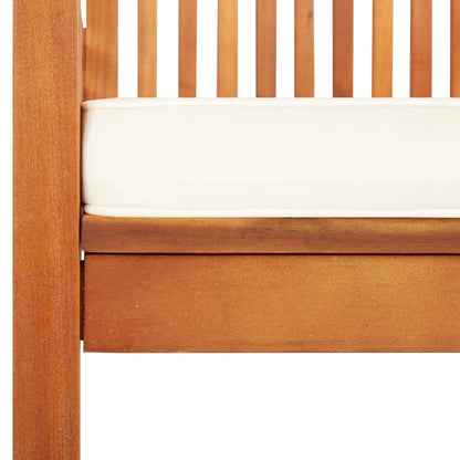 vidaXL Chaises de salle à manger de jardin avec coussins 4 pcs Bois d'acacia massif
