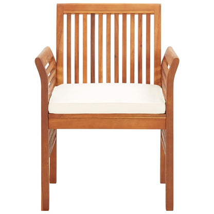 vidaXL Chaises de jardin avec coussins 8 pcs Bois d'acacia massif