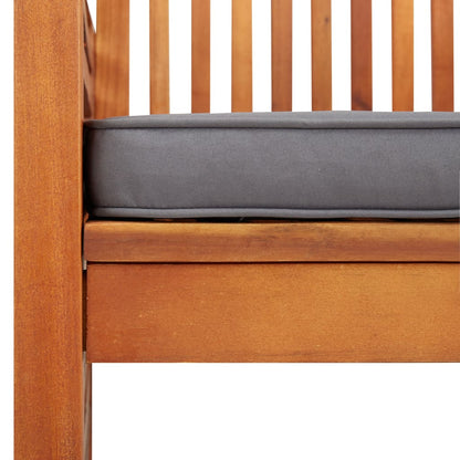 vidaXL Chaises de salle à manger de jardin avec coussins 4 pcs Bois d'acacia massif