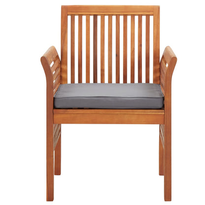vidaXL Chaises de jardin avec coussins 8 pcs Bois d'acacia massif