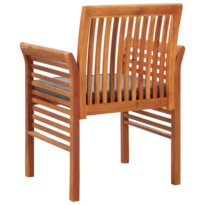 vidaXL Chaises de jardin avec coussins 8 pcs Bois d'acacia massif