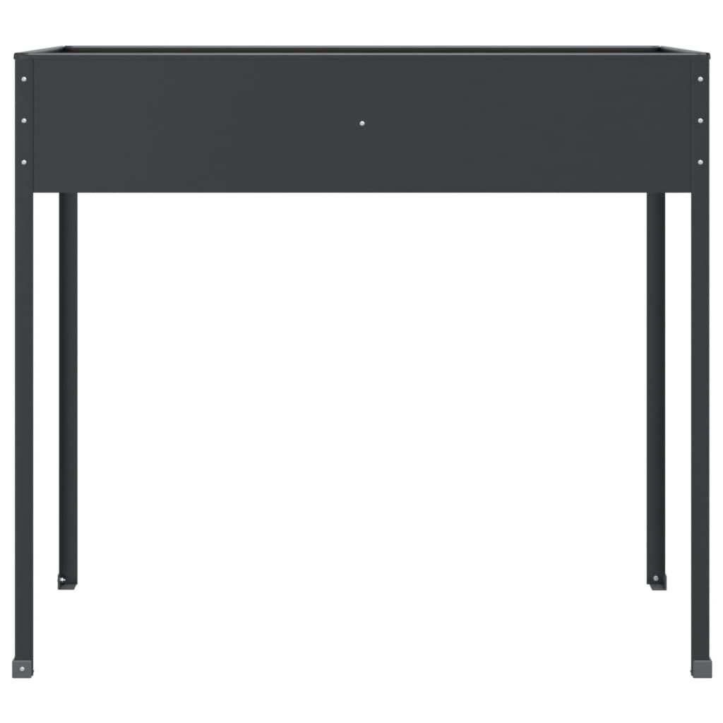 vidaXL Pflanzkübel Anthrazit 100,5x40,5x90 cm Verzinkter Stahl